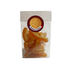 Bag of sugared orange peel. Net weight: 100g