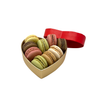 Cupid box with macaroons opened