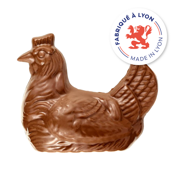 Voisin's Easter Chocolate Chicken Stuffed w/Easter Eggs & Friture