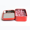 CDHV's wild strawberry 100% natural frosted candies in opened collector tin. Net weight: 70g