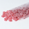 Opened bag of 250g of bulk CDHV's 100% natural wild strawberry frosted candies.