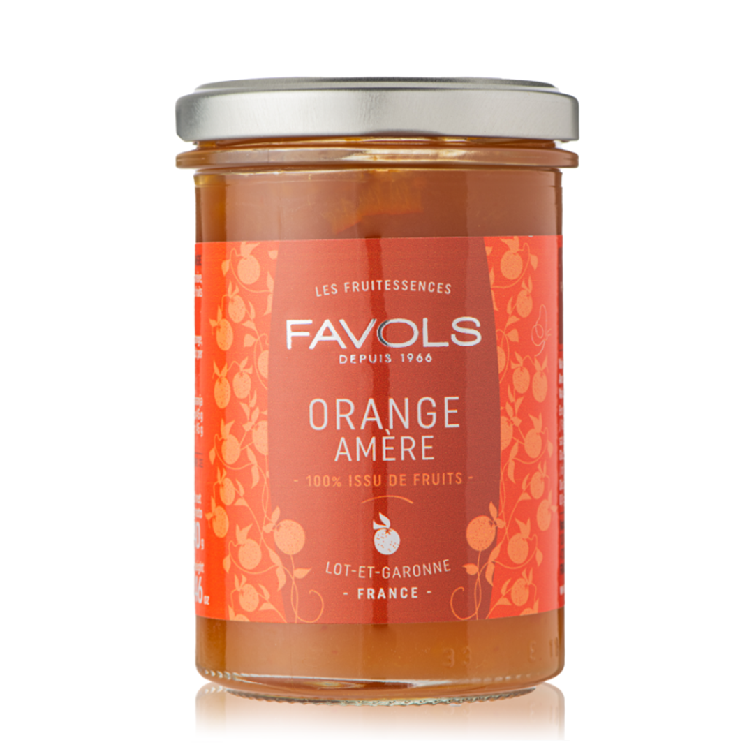 Jar of sour orange jam. 