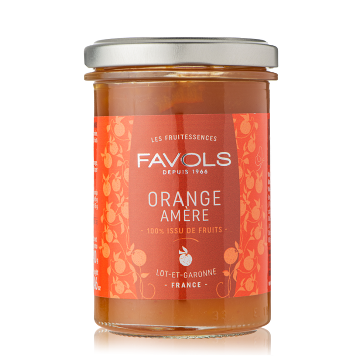 Jar of sour orange jam. 