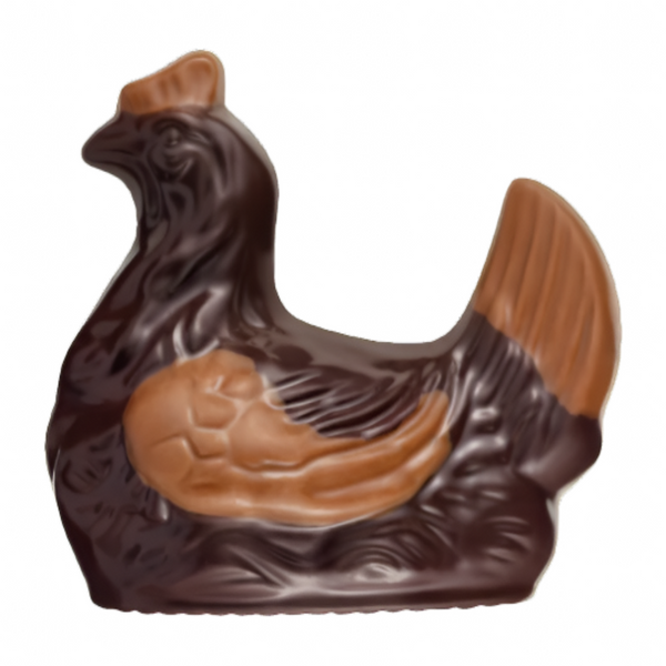 Voisin's Giant Easter Chocolate Chicken Stuffed w/Easter Eggs & Friture