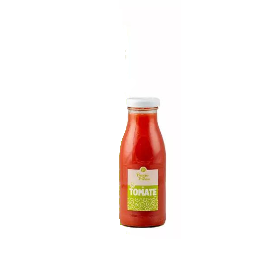 Bottle of Pressoirs de Provence's sugar-free tomato juice.