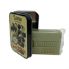 Olive oil soap with collector tin opened