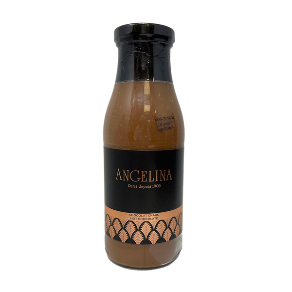 Large bottle of Angelina's hot chocolate