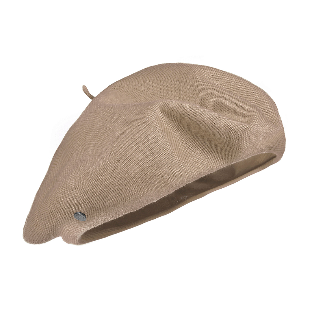 Laulhère's 100% cotton authentic summer beret - beige