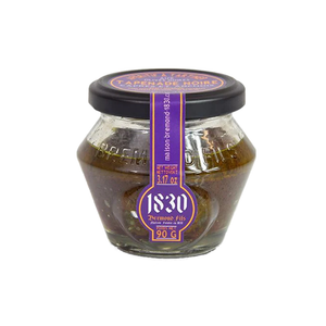 Jar of Maison Bremond 1830's black olive tapenade. Net weight: 90g