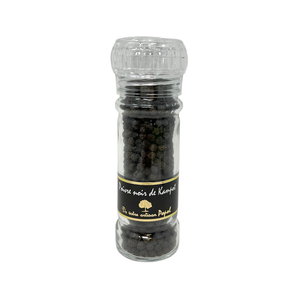 Artisan Popol's  kampot pepper in a grinder. Net weight: 60g