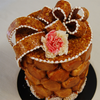 Croquembouche decorated with nougatine.