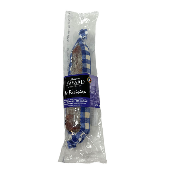 Maison Fayard's dry sausage Le Parisien. Net weight: 250g