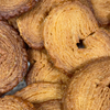 Close up of the pure butter palmiers