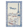 Beauvillé's Roofs of Paris tea towel