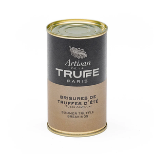 A tin of Artisan de la Truffe Paris' summer truffle breakings. Net weight: 105g