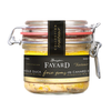 Jar of Maison Fayard's whole duck foie gras with truffles. Net weight: 130g
